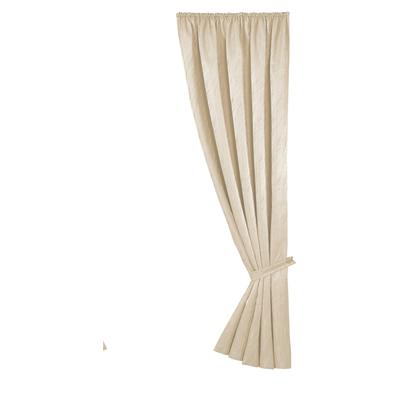 Vorhang WECKBRODT "Linz" Gr. 5, beige (natur), B:140cm H:245cm, Polyester, Gardinen, Jacquard, blickdicht, edler Glanz, mit Raffhalter, Gardine, Store Image