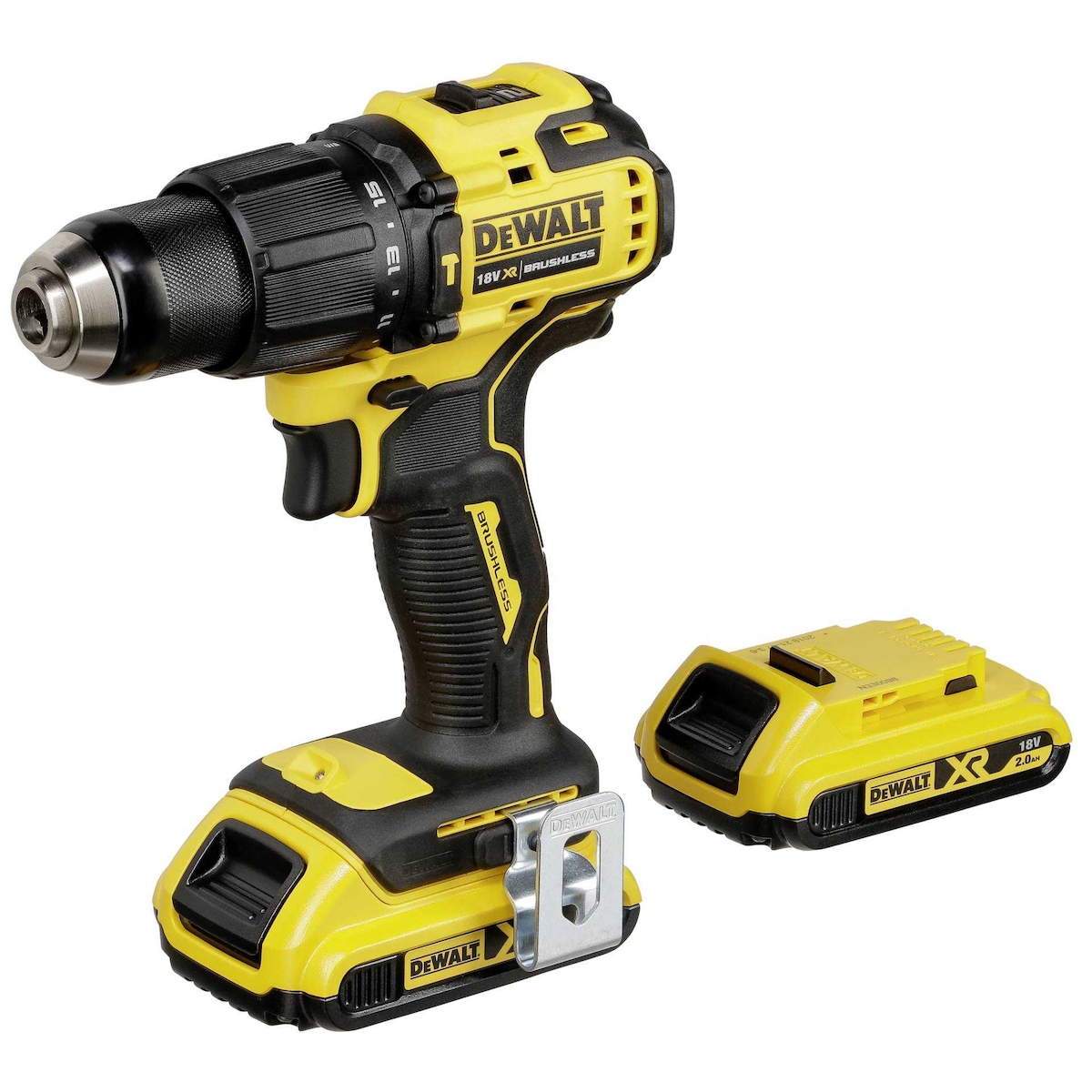 DeWALT DCD709D2T-QW - Bohrhammer/Treiber - schnurlos - 2 Geschwindigkeiten - Bohrfutterschlüssel 13 mm - 65 N·m Image