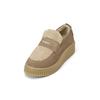 Loafer MARC O'POLO "mit flauschigem Teddyfutter", Damen, Gr. 41, grau (schwarz taupe), Obermaterial: 100% Leder (Rind), unifarben, Schuhe
