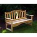 Creekvine Designs Cedar Benches Wooden Garden Outdoor Bench Wood/Natural Hardwoods in Black/Brown | 35 H x 24 W x 23 D in | Wayfair WF8102CVD