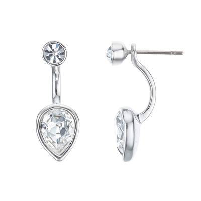 Buckley London Ohrstecker Messing rhodiniert Kristall 4tlg. Image