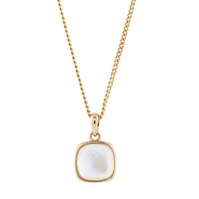 Buckley London Anhänger mit Kette vergoldet mit Perlmutt-Doublette Image