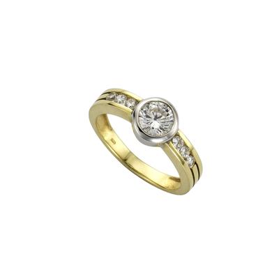 Celesta Gold Ring 375/- Gelbgold 2farbig Zirkonia Image