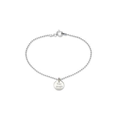 BEKA&BELL Armband 925 Sterling Silber Glänzend 19cm Trauzeugin Image