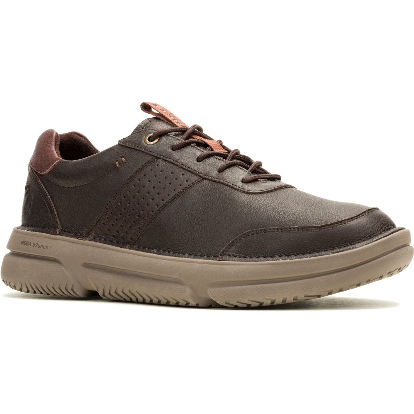 Hush Puppies Baylor Leder Herren Sneakers in Braun