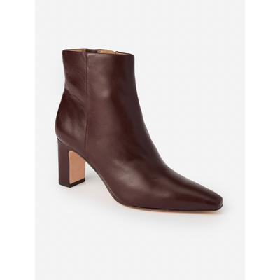 J.McLaughlin Women's Eden Leather Ankle Booties Dark Brown, Size 6.5