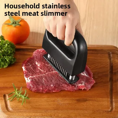 1pc Meat Tenderizer 48 Steel Needles Meat Tenderizer Steak Softener Pounder Kitchen Cooking Tools Hammer Gadgets