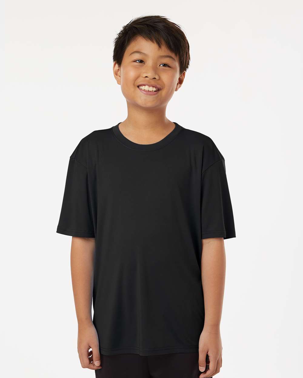 AllPro 48000Y Youth Pro-Lock Performance T-Shirt in Black size XL | Polyester