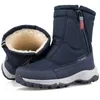 Winter Stiefel Für Männer Frauen Größe 36-46 Mode Schnee Stiefel Männer Warme Dicke Plüsch Baumwolle Schuhe Männer Stiefel winter Schuhe Mid-kalb Stiefel