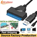 Adattatore da SATA a USB 3.0/2.0 Cavo da SATA a USB C per HDD esterno da 2,5 pollici Adattatore per disco rigido SSD Convertitore connettore computer