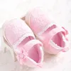 Rosa Prinzessinnen-Babyschuhe, weiche Sohle, bequeme Wanderschuhe für Babys von 1–18 Monaten, mit Schmetterlings-Schleifenform-Design