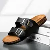 Mode Klassische Unisex Hausschuhe Für Männer Bequeme Sommer Kork Schuhe Für Männer Outdoor Sandalen Mikrofaser Plus Größe 36-46