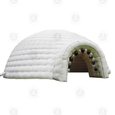 Inflatable Yurt Tent Inflatable Doom Tents Exhibition Led Lighting White Inflatable Igloo Dome