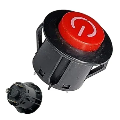 28mm Large Power Switch with One-Button Start & Remote-Control for Kids Electric Ride-On Car, RC Toy Vehicle Upgrade Accessories