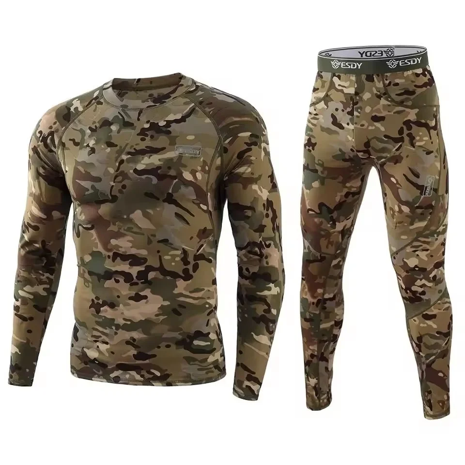 Winter Top Qualität neue Thermo-Unterwäsche Herren Unterwäsche Sets Kompression Fleece Schweiß schnell trocknend Thermo-Unterwäsche Herrenbekleidung Image