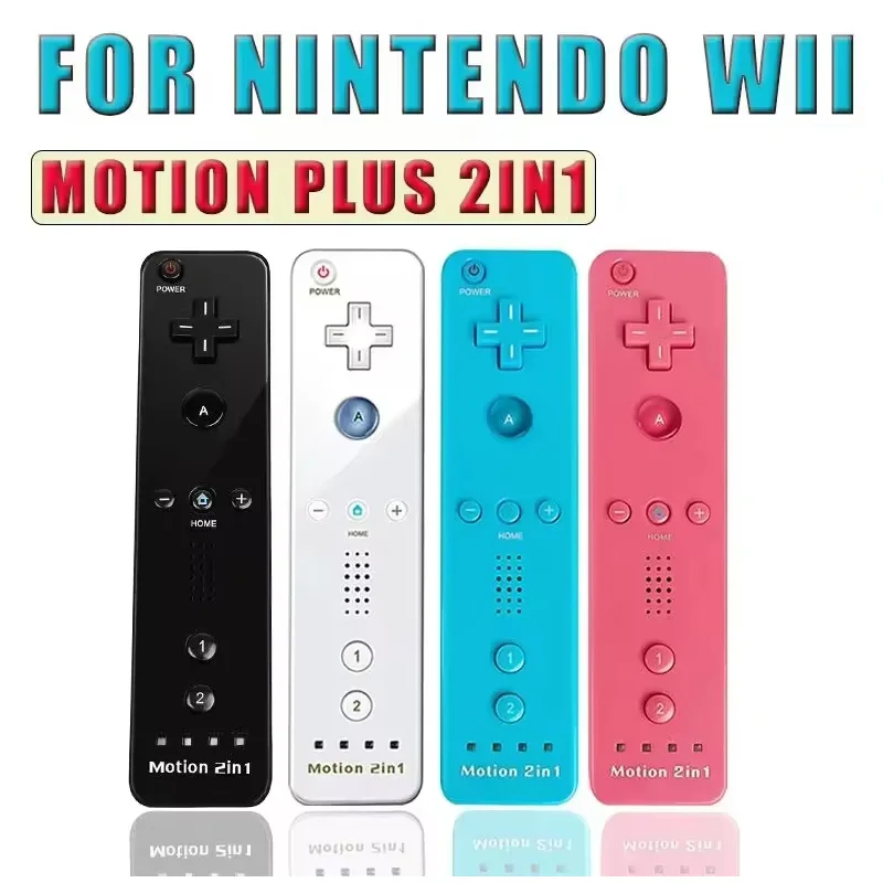 Für Motion Plus 2in1 Controller Fernbedienung Wii Fernbedienung Gamepad Für Nintendo Wii/Wii U Spiele Steuerung Image