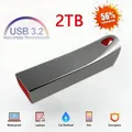 Chiavetta USB da 2 TB Chiavetta USB 3.2 in metallo Chiavetta da 1 TB 512 GB Tipo C Pendrive ad alta velocità 128 GB Mini chiavetta USB per telefono Nuovo