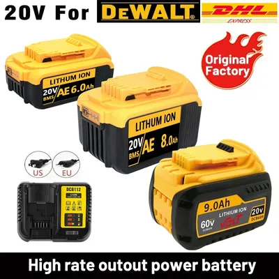 9.0Ah 20V/60V For Dewalt Power Tool Battery Battery DCB206 DCB205 DCB200 DCG405 DCD791 DCF922 DCF850 DCD805 tool battery