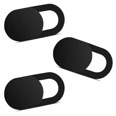 Ultra-Thin Webcam Cover Slide for Laptop Tablet PC, Camera Privacy Cover for Phone Computer Accessories – Black