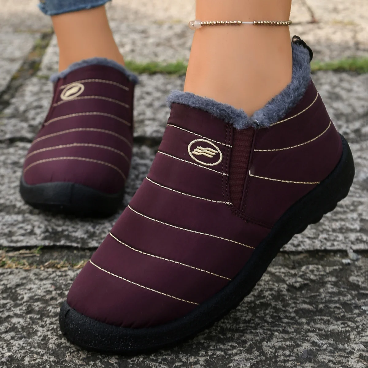 Herrenschuhe, Winter-Schneestiefel, wasserdichte Stiefeletten, Outdoor-Stiefel, bequeme Herren-Sportschuhe
