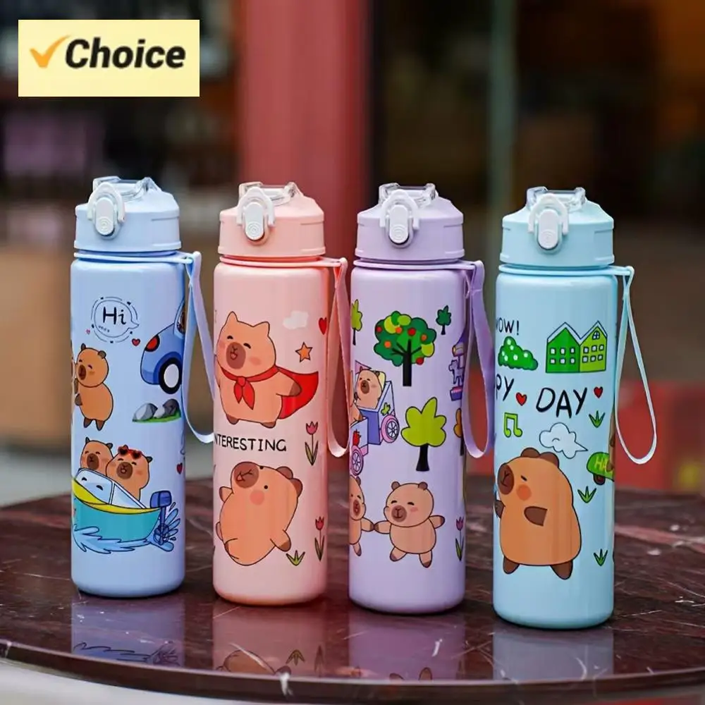 700 ml Capybara Wasserbecher Tragbare Trinkflasche Auslaufsichere Wasserflaschen Kawaii Wasserflasche Reise Outdoor-Aktivitäten Supplie Image
