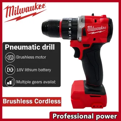 Milwaukee Small Electric Drill 150N.m brushless Cordless Impact Drill of Decoration Team Uses For 18V Battery Power Tool