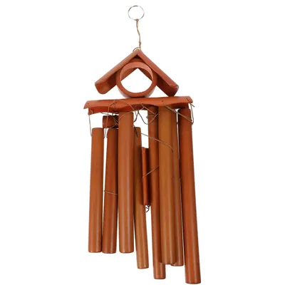 1pc Bamboo Wind Chime Tone Hanging Decor Sweet Sound Garden Home Office Decoration Wooden Bell Chimes