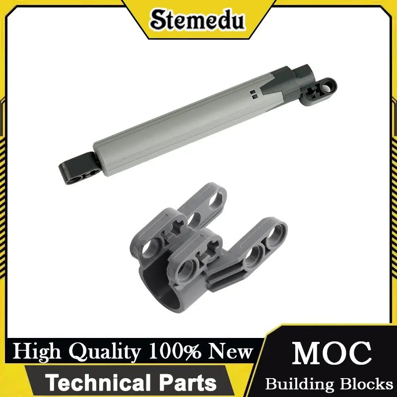 MOC Extended Push Rod 40918, Baustein, Ziegelkopf, langer Putter, technische Teile, kompatibel mit Legoeds Image