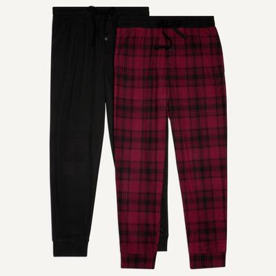 Nautica Men's Waffle Pajama Pant Set Zinfandel, S