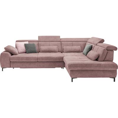 Ecksofa, famosa wine, SET ONE BY MUSTERRING, Sofas, B/H/T: 317cm x 86cm x 220cm, Flachgewebe, Armlehne links, Sitztiefenverstellung-Kopfteilverstellung-Ohne Bettfunktion-Ohne Schubkasten, 100% Polyester, Kaltschaumpolsterung, Flachgewebe, whlw. mit... Image