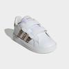 Sneaker ADIDAS SPORTSWEAR "GRAND COURT 2.0 SCHUHE FÜR BABYS UND KLEINKINDER", Gr. 21, cloud weiß, magic beige, gold metallic, Synthetik, sportlich, Schuhe