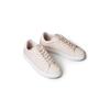 Sneaker CALVIN KLEIN JEANS "CUPSOLE LACE UP PU MG", Damen, Gr. 41, beige (hellbeige, weiß), Textil, Lederimitat, unifarben mit Farbeinsatz, sportlich, Schuhe, Schnürschuh, Halbschuh, Freizeitsneaker, Casual-Schnürer mit CK-Logo