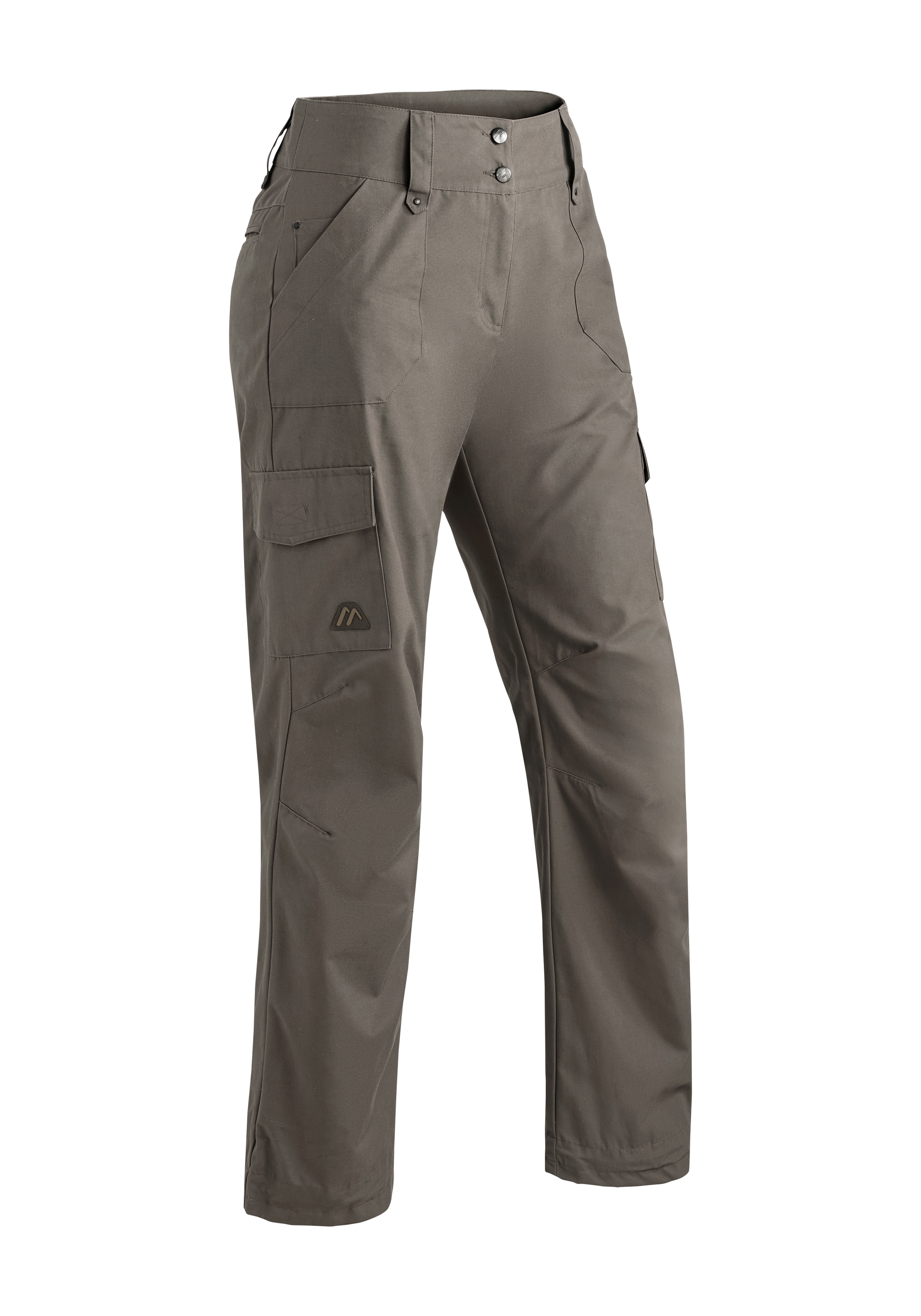Outdoorhose MAIER SPORTS "Multi Pulse W", Damen, Gr. 46, Normalgrößen, schlamm, 65% POLYESTER, 35% BAUMWOLLE, Hosen, Damen Wanderhose schnelltrocknend Regular Fit Image