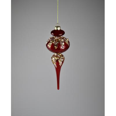 Christbaumschmuck AM DESIGN "aus Glas, Ø: 21 cm", rot, Ø:21cm, Weihnachtsbaumschmuck, 2er Set Image