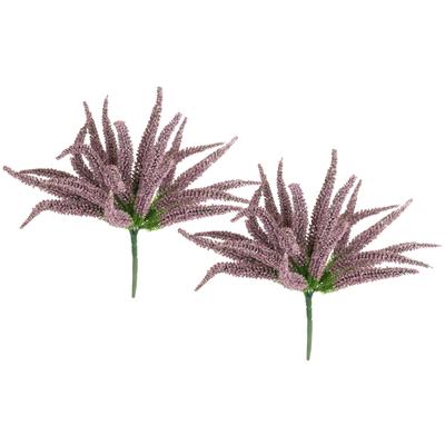 Kunstpflanze I.GE.A. "Erikabusch 2er Set", lila, B:25cm H:25cm L:25cm, Kunststoff, Kunstpflanzen, 25cm Heidenkraut Strauch Dekopflanze Dekoblume Bouquet Pflanze Image