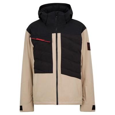 Skijacke ZIENER "TIDAL-Z jacket man", Herren, Gr. 60, beige (sandstone), Obermaterial: 100% Polyester (recycelt); Futter: 100% Polyester; Futter 2: 100% Polyamid; Wattierung: 100% Polyethylen-Terephthalat (recycelt); Wattierung 2: 100% Polyester...