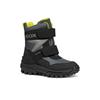 Winterstiefel GEOX "J HIMALAYA BOY B ABX", Kinder, Gr. 40, bunt (grau, lime), Textil, Synthetik, sportlich, Schuhe, Snowboots, Klettstiefel mit Warmfutter, Größenschablone zum Download