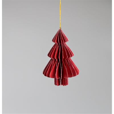 Christbaumschmuck AM DESIGN "aus Papier, Ø: 15 cm", rot, Ø:15cm, Weihnachtsbaumschmuck, 4er Set Image