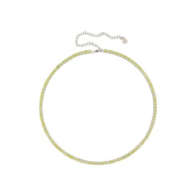Fashionbox Collier rhodiniert mit Zirkonia gelb Image