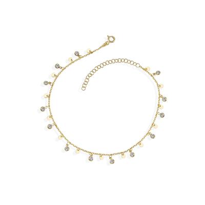 Dkeniz Armband 925 Sterling Silber vergoldet Wunderkette Zirkonia Image