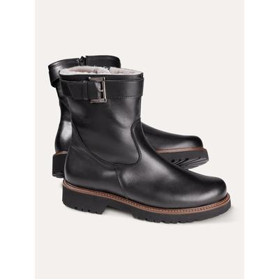 Walbusch Damen Lammfell-Stiefelette Schwarz noch offen: Muster