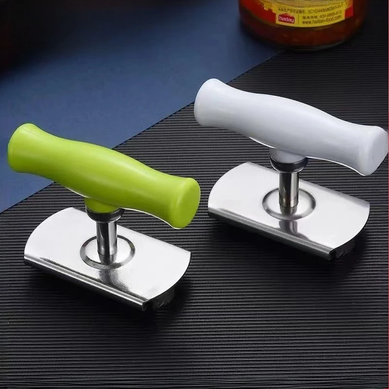 Multifunktionaler Dosenöffner, Küchenutensilien, drehbarer, verstellbarer, müheloser Flaschenöffner aus Edelstahl Image