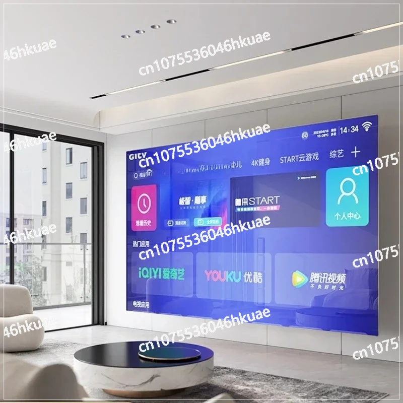 Rahmenloser Fernseher, 100 Zoll, intelligentes Netzwerk, 85 W, Hi-Definition, 4k65, LCD, vollständiger großer Bildschirm Image