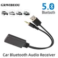 Adattatore per auto Bluetooth 5.0 Ricevitore audio wireless USB AUX 3,5 mm Lettore musicale universale per auto Sistema audio stereo per veicoli