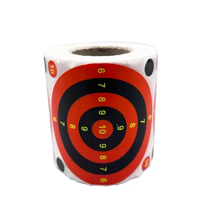 Splatter reactive Targets - Diameter 7.5cm Adhesive Reactive Shooting Targets for Gun, Rifle, Pistol, AirSoft BB Gun, Pellet Gun