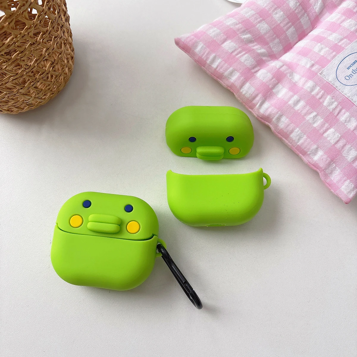 Ins 3D Nette Lustige Tamagotchi Big Mouth Jar Kopfhörer Zubehör Fall Schutzhülle Abdeckung Geeignet Für Galaxy Buds3 Buds3 Pro Image