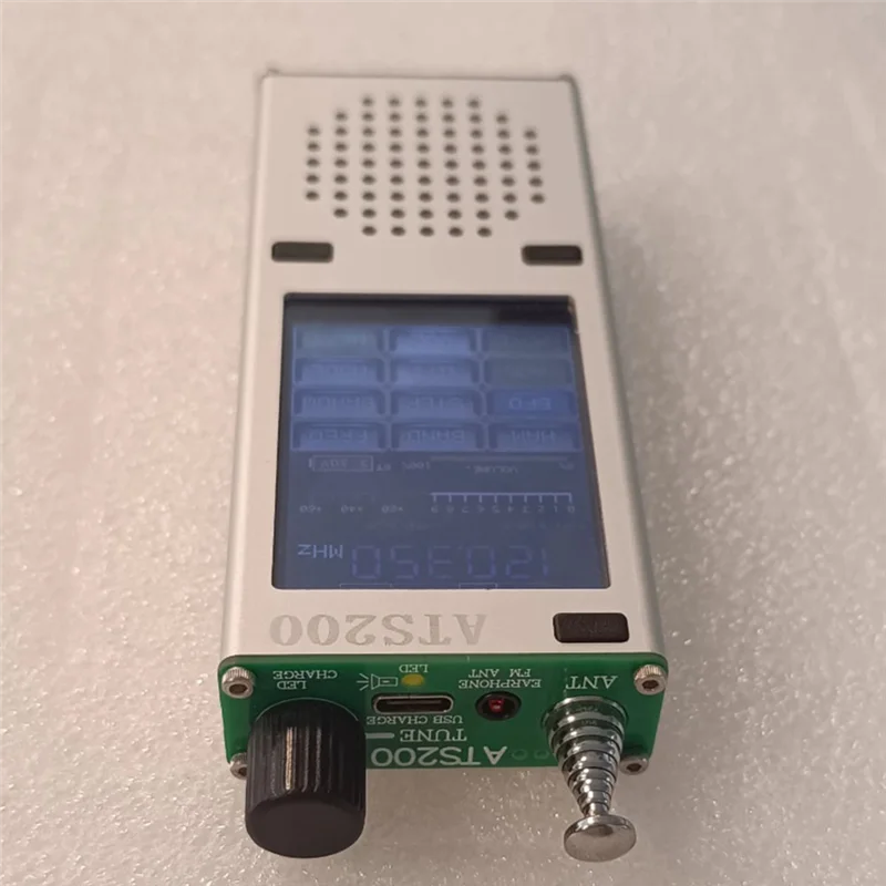 New-New ATS200 Aviation Band Radio FM SI4732+ESP32+Bluetooth+2.4 Inch Touch Display FM, AM, LSB, USB Multimode Reception Durable