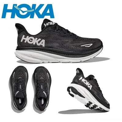 Sneakers Hoka Clifton 9 Running Shoes Mens and Women's Lightweight Cushioning Marathon Absorption Breathable Highway