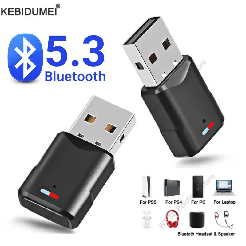 Ricevitore adattatore per cuffie audio per giochi wireless per console di gioco PS5 PS4 Cuffie per PC Trasmettitore audio Bluetooth 5.3