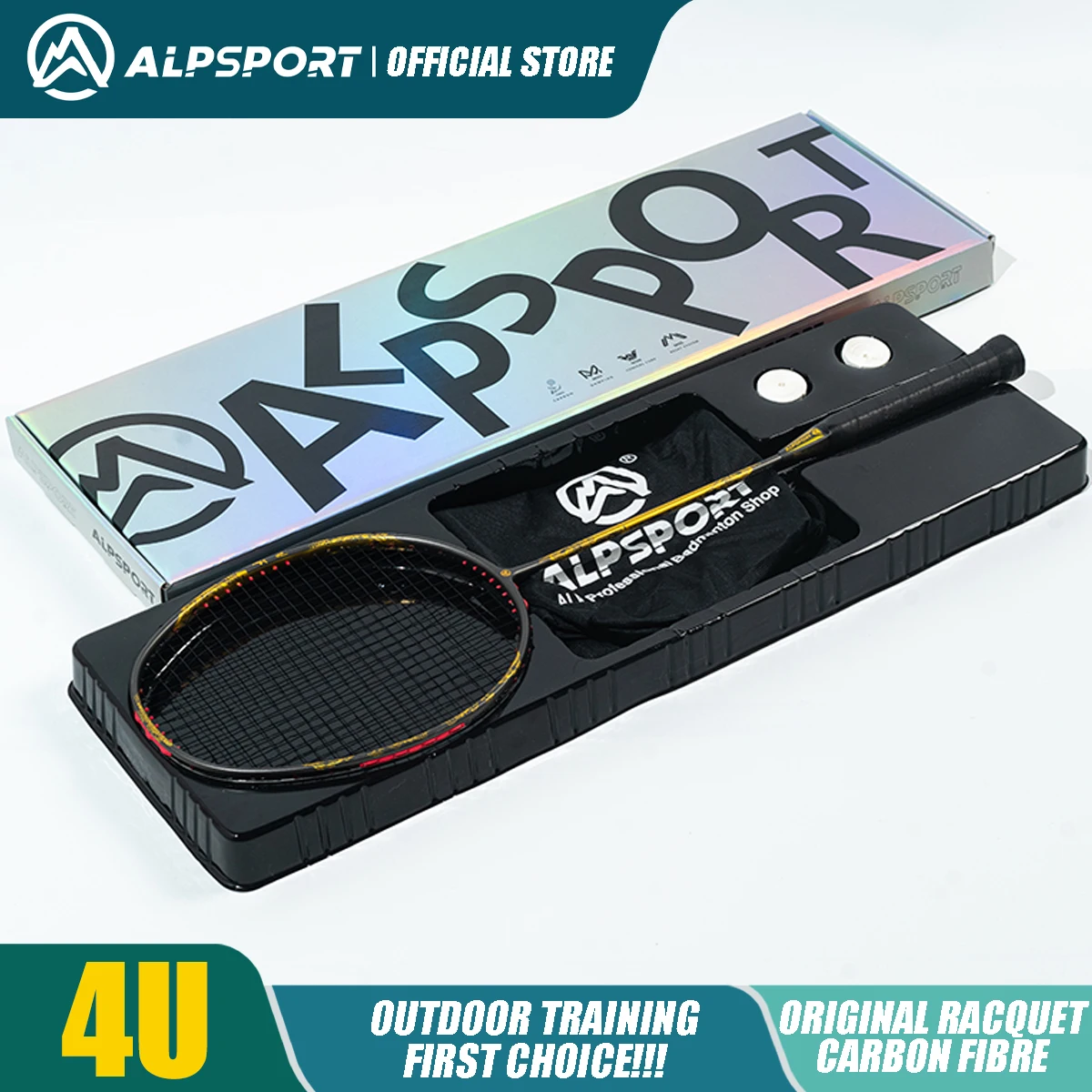 ALP TAJ 4U Dragon Badmintonschläger Kohlefaserrahmen Offensive und Defensive Outdoor-Sportgeräte Kostenloser Versand Image